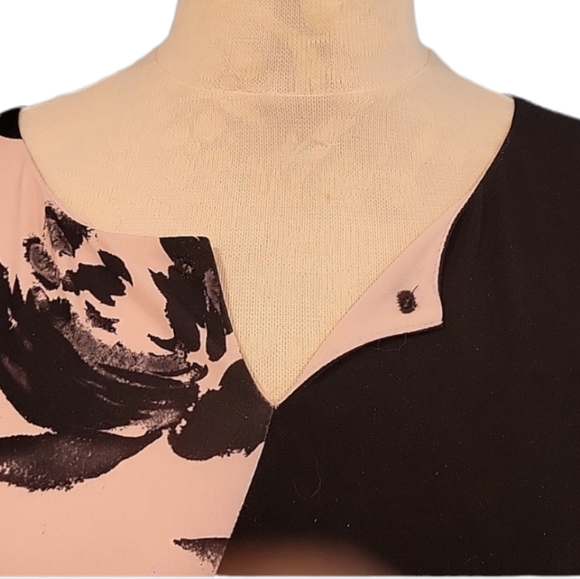 Ivanka Trump Dusty Rose & Black Summer Dress XL - Picture 5 of 9